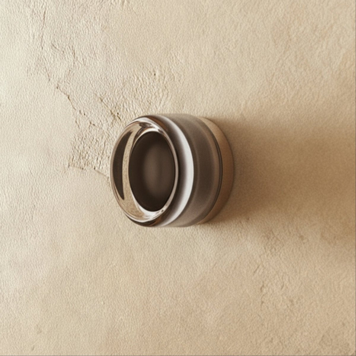 Round Glass Wall Sconce with Halo Glow