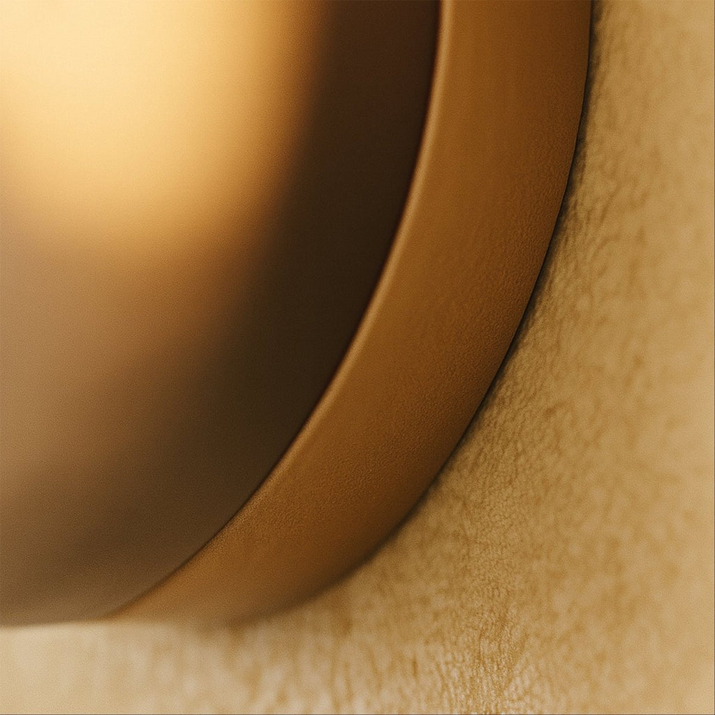 Round Glass Wall Sconce with Halo Glow