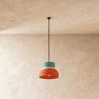 Modern Macaron Pendant Light with Layered Dome Shade