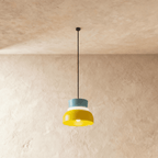 Modern Macaron Pendant Light with Layered Dome Shade