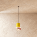 Modern Macaron Pendant Light with Layered Dome Shade