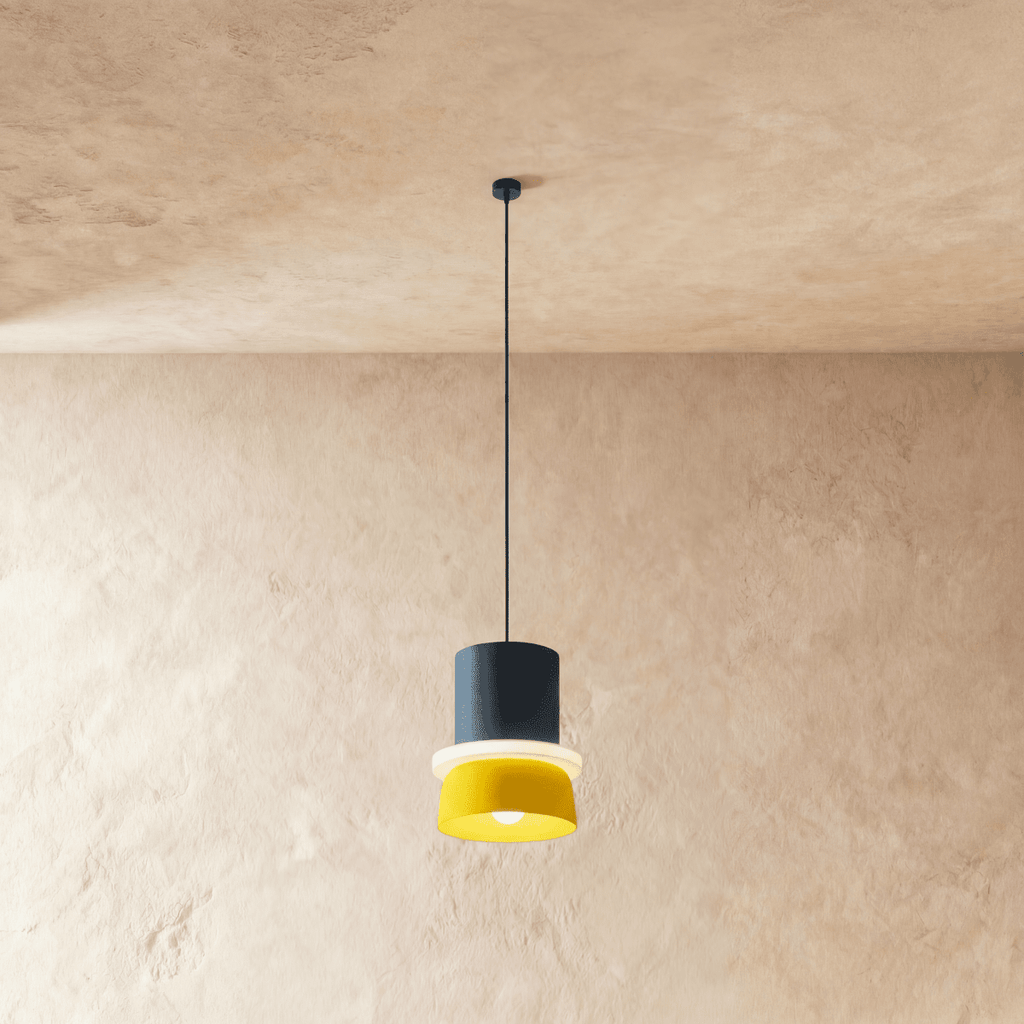 Modern Macaron Pendant Light with Layered Dome Shade