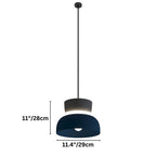 Modern Macaron Pendant Light with Layered Dome Shade