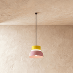 Modern Macaron Pendant Light with Layered Dome Shade