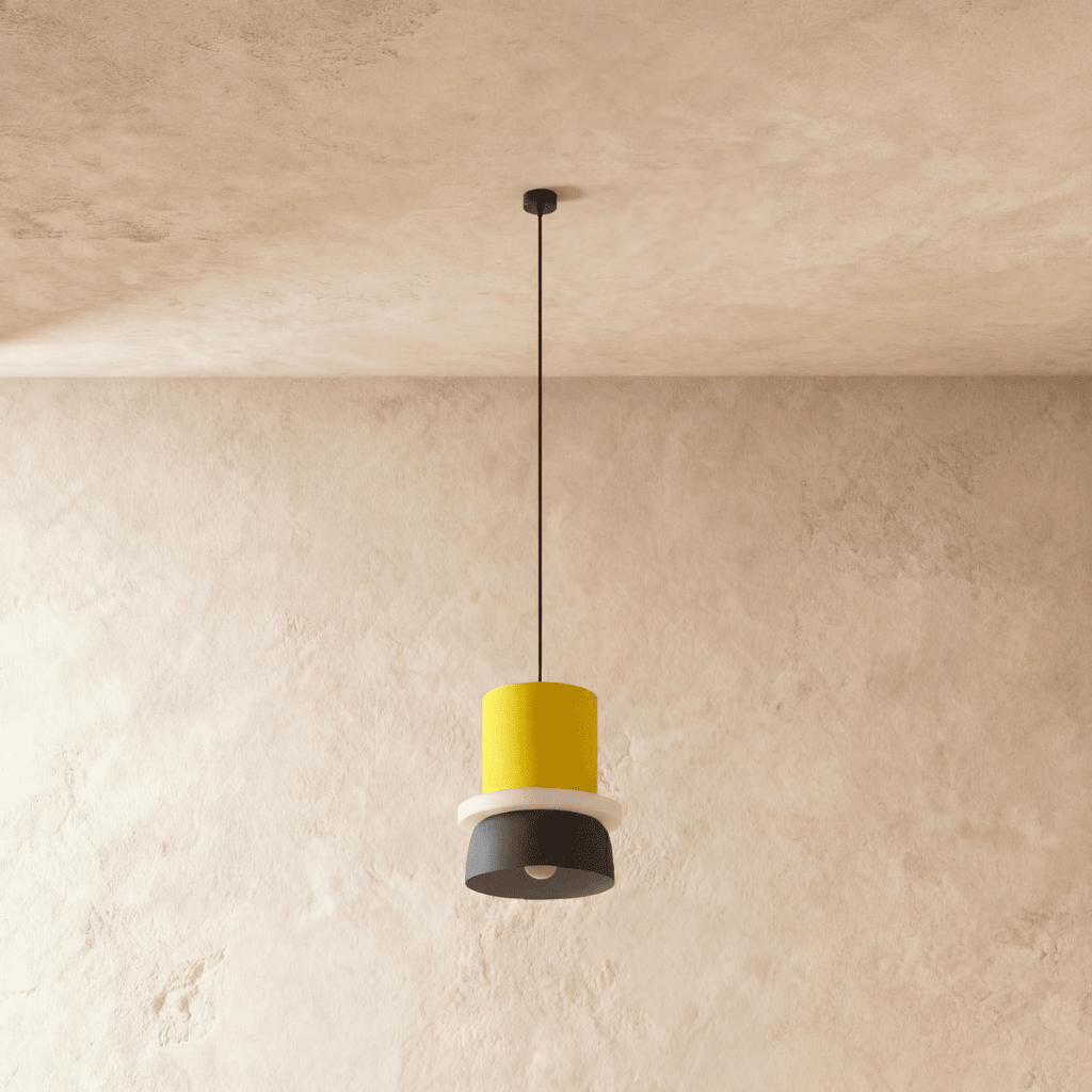 Modern Macaron Pendant Light with Layered Dome Shade