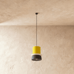 Modern Macaron Pendant Light with Layered Dome Shade
