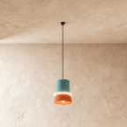Modern Macaron Pendant Light with Layered Dome Shade