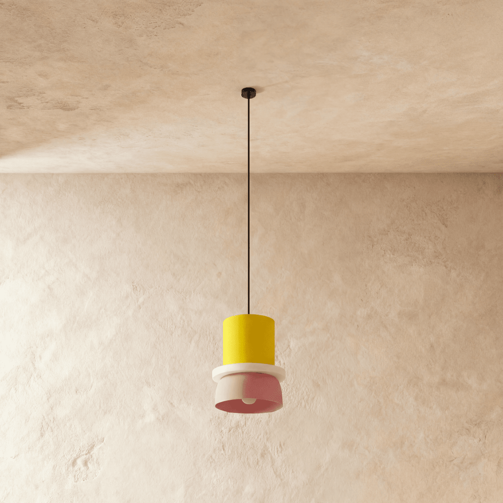Modern Macaron Pendant Light with Layered Dome Shade