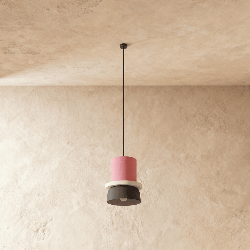Modern Macaron Pendant Light with Layered Dome Shade