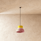 Modern Macaron Pendant Light with Layered Dome Shade