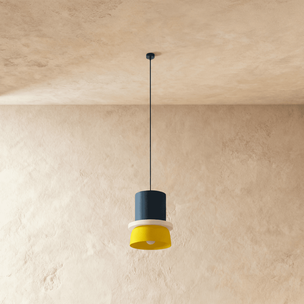 Modern Macaron Pendant Light with Layered Dome Shade
