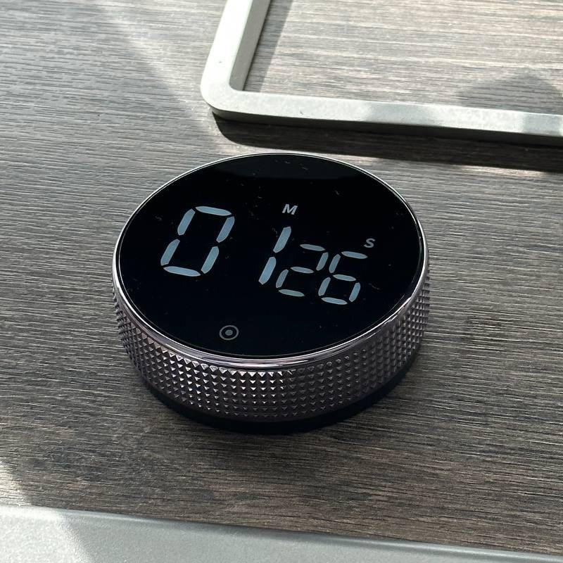 Magnetic Digital Rotating Timer with LED Display for Work and Kitchen