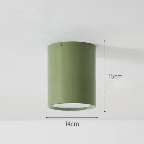 Modern Metal Flush Mount Ceiling Light With Three-Color Glow in B — Harbor Light Co.