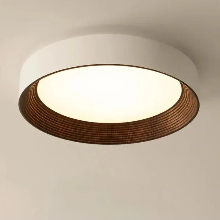 Modern Wood Flush Mount Ceiling Light for Living Room — Harbor Light Co.