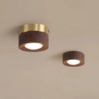 Modern Solid Wood Flush Mount Ceiling Light — Harbor Light Co.