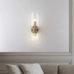 Modern Glass Wall Sconce for Living Room and Bedroom in Clear — Harbor Light Co.