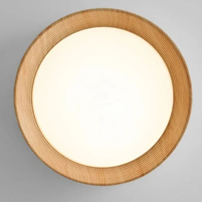Modern Wood Flush Mount Ceiling Light for Living Room — Harbor Light Co.