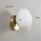 Modern Glass Wall Sconce for Living Room and Bedroom in D5.1" (D13 cm) — Harbor Light Co.
