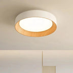 Modern Wood Flush Mount Ceiling Light for Living Room in Oak — Harbor Light Co.