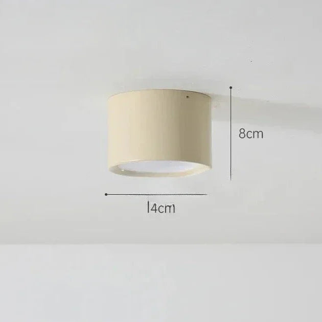 Modern Metal Flush Mount Ceiling Light With Three-Color Glow in A — Harbor Light Co.