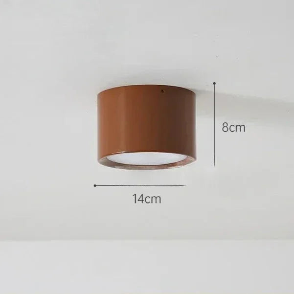 Modern Metal Flush Mount Ceiling Light With Three-Color Glow in C — Harbor Light Co.