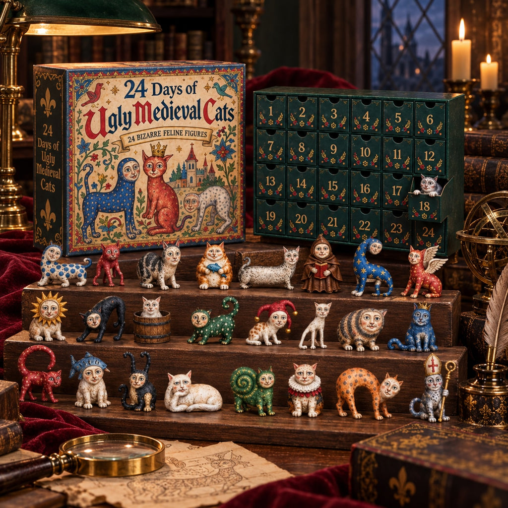 Medieval Animal Advent Calendar with Quirky Collectible Figurines