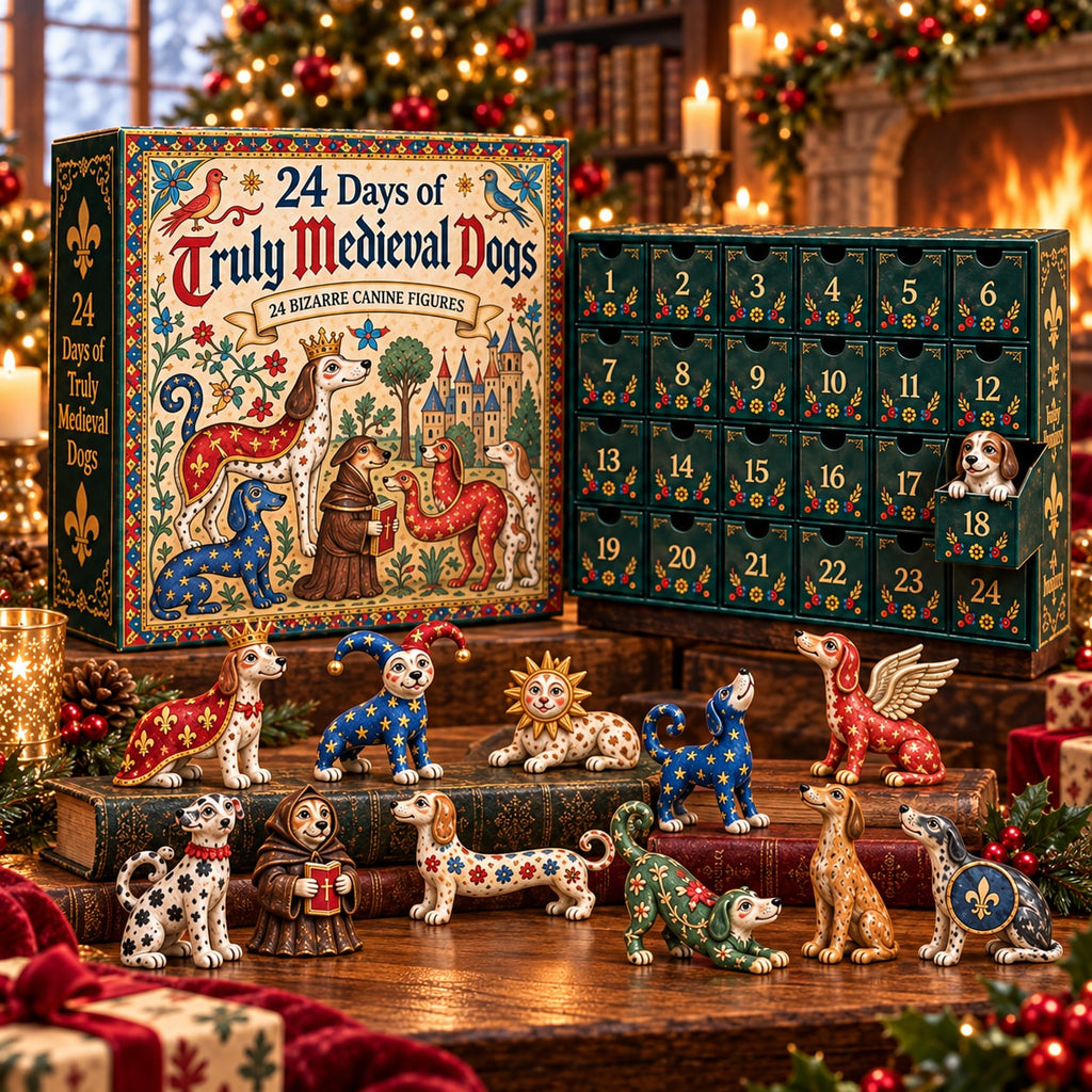 Medieval Animal Advent Calendar with Quirky Collectible Figurines