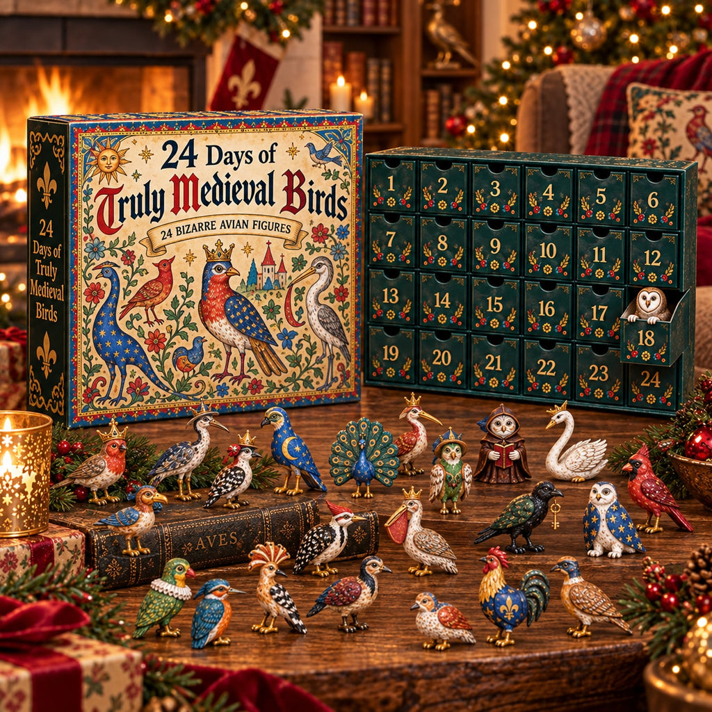 Medieval Animal Advent Calendar with Quirky Collectible Figurines