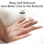 Memory Foam Car Seat Booster Cushion for Adult Drivers with Washable Cover