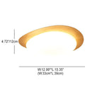 Modern Wood Flush Mount Ceiling Light With Stepless Remote Dimming — Harbor Light Co.