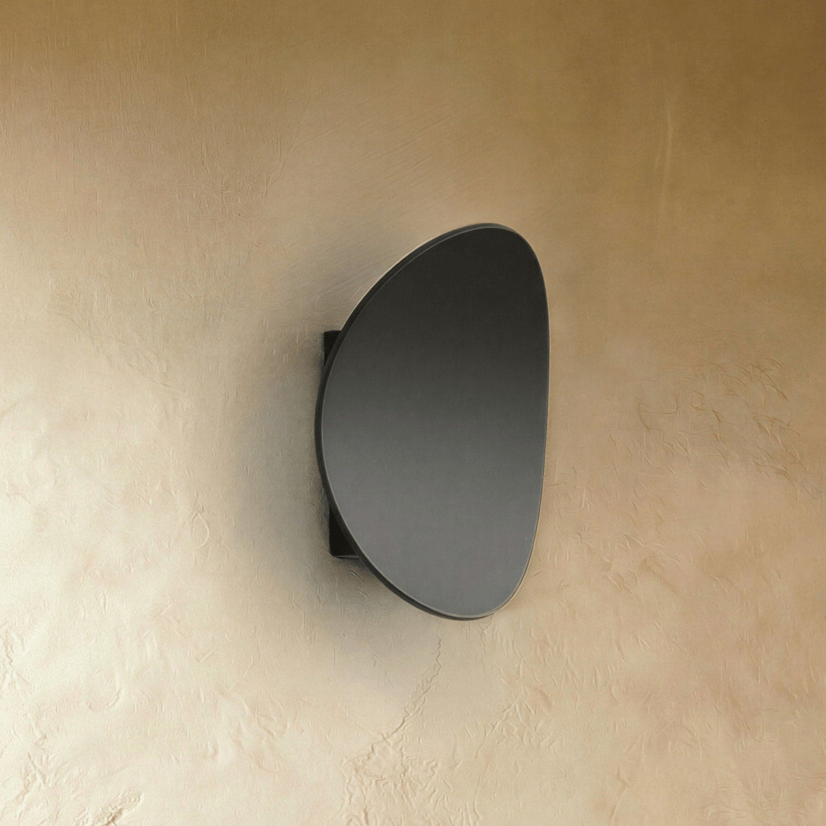 Modern Round Aluminum Wall Sconce with Soft Halo Uplight