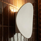 Modern Round Aluminum Wall Sconce with Soft Halo Uplight