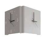 Corner Wall Clock Wall Sconce with Backlit LED Light