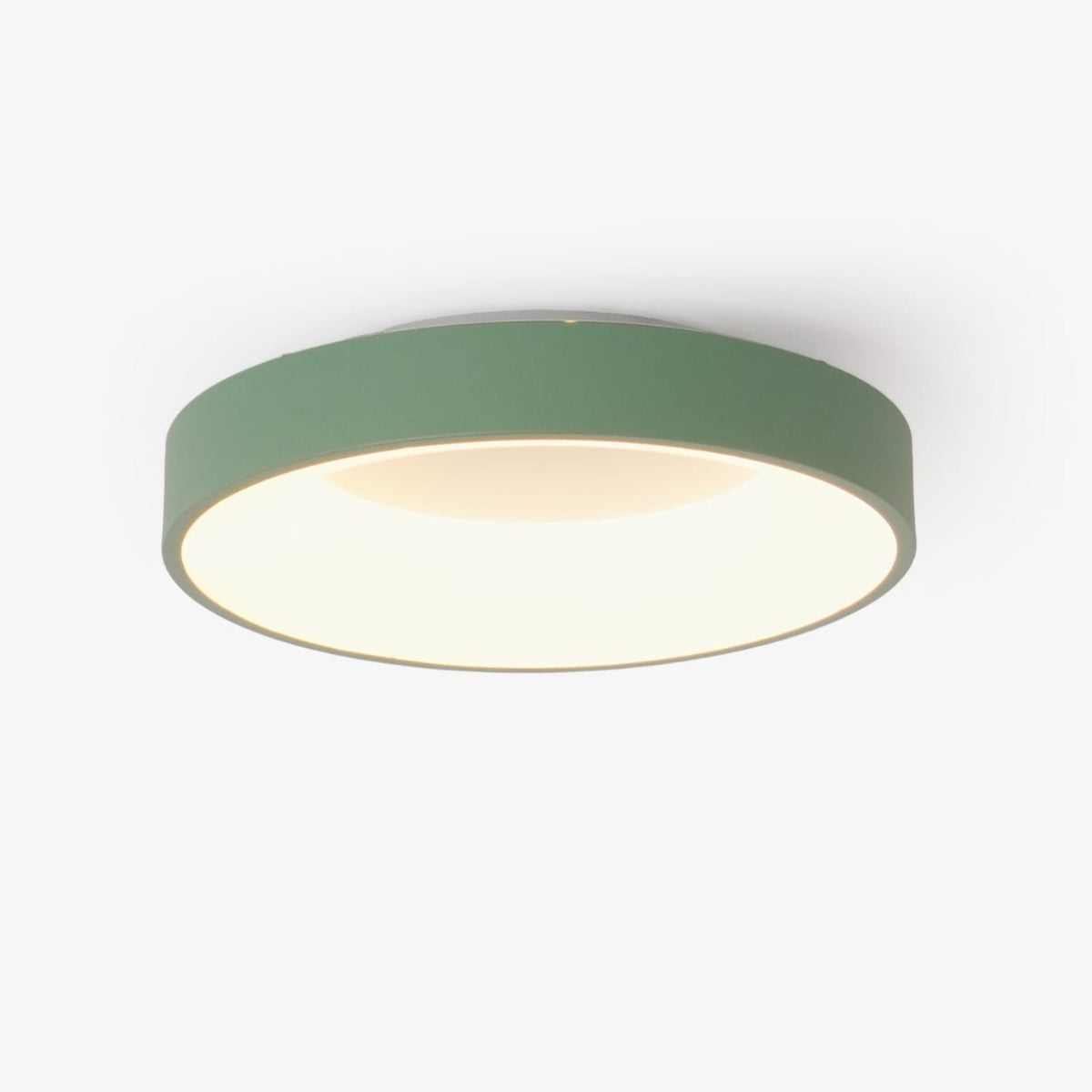 Modern Wrought Iron Flush Mount Ceiling Light with Tri Color LED Ring