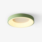 Modern Wrought Iron Flush Mount Ceiling Light with Tri Color LED Ring