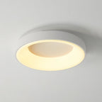 Modern Wrought Iron Flush Mount Ceiling Light with Tri Color LED Ring