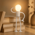Battery Operated Bendable Figure LED Night Light with Suction Cup Feet