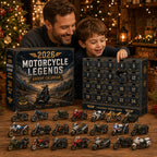 Motorcycle Advent Calendar with Collectible Mini Motorbike Models