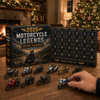 Motorcycle Advent Calendar with Collectible Mini Motorbike Models