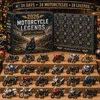 Motorcycle Advent Calendar with Collectible Mini Motorbike Models