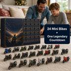 Motorcycle Advent Calendar with Collectible Mini Motorbike Models