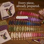 No Sew Layered Fabric Patchwork Bird Craft Kit with Numbered Guide