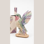 No Sew Layered Fabric Patchwork Bird Craft Kit with Numbered Guide