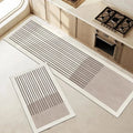Non Slip Absorbent Kitchen Floor Mat with Modern Geometric Pattern