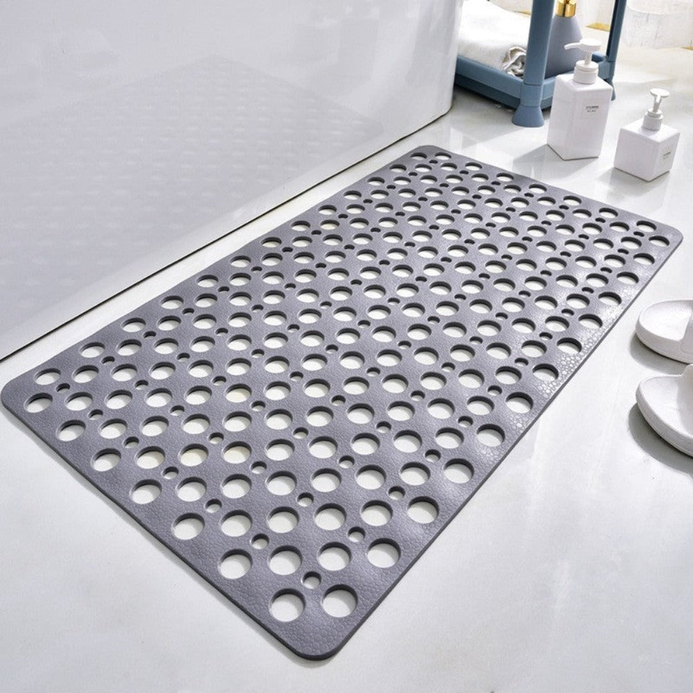 Non Slip Shower Mat with Suction Cups and Drain Holes for Bathtub