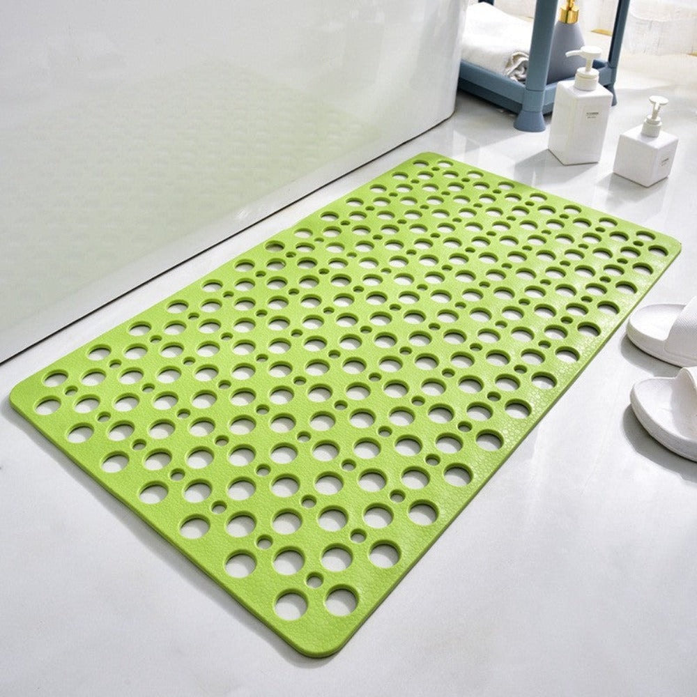 Non Slip Shower Mat with Suction Cups and Drain Holes for Bathtub