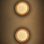 Nordic Wood Wall Sconce with Frosted Glass Globe Shade for Bedroom