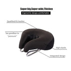 Noseless Wide Bike Saddle with Thick Soft Padding for Comfortable Riding