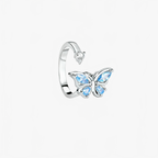 Adjustable Stainless Steel Fidget Spinner Ring with Rotating Charm Band