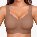 Wirefree Full Coverage Bra with Jelly Strip Support and Wide Straps
